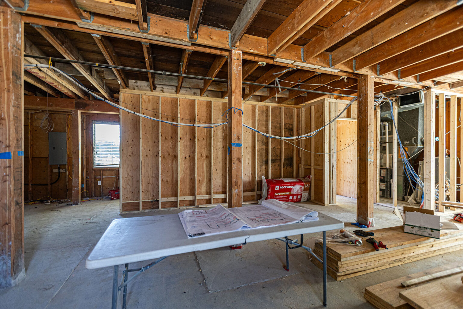 rely construction commercial projects 6112 Sussex Avenue Premier Montessori Academy mid construction 6