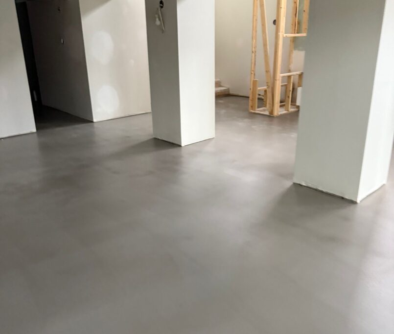 rely construction commercial projects 3696 West 8th Ave Particles Coffee Shop mid construction 12