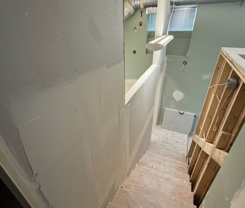 rely construction commercial projects 3696 West 8th Ave Particles Coffee Shop mid construction 16