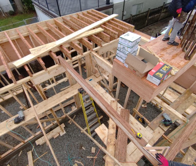 rely construction laneway projects 7045 culloden street Laneway mid construction 10