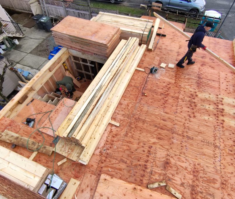 rely construction laneway projects 7045 culloden street Laneway mid construction 12