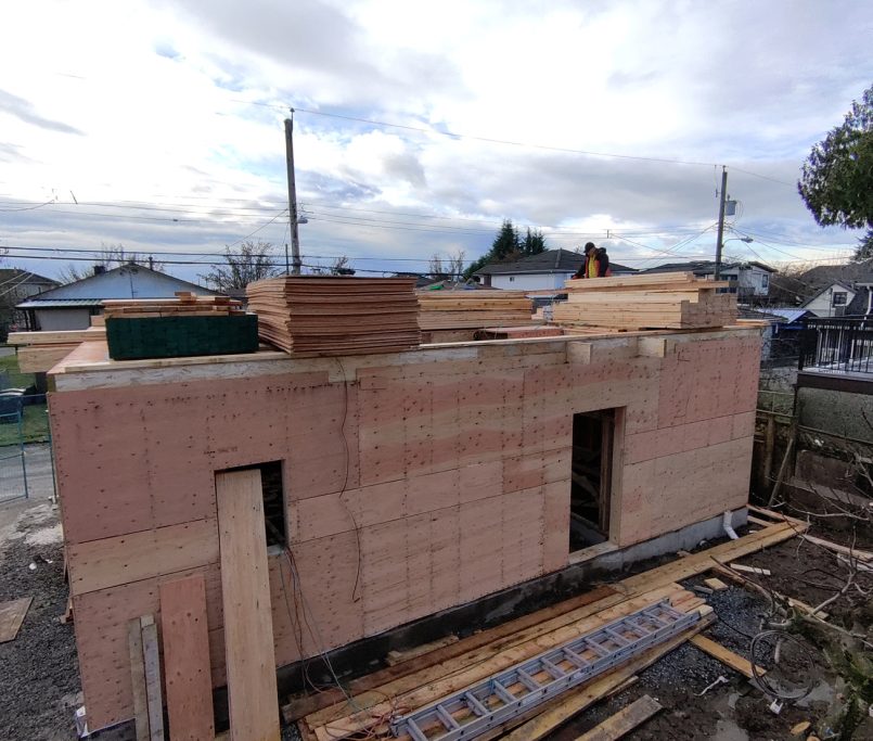 rely construction laneway projects 7045 culloden street Laneway mid construction 14