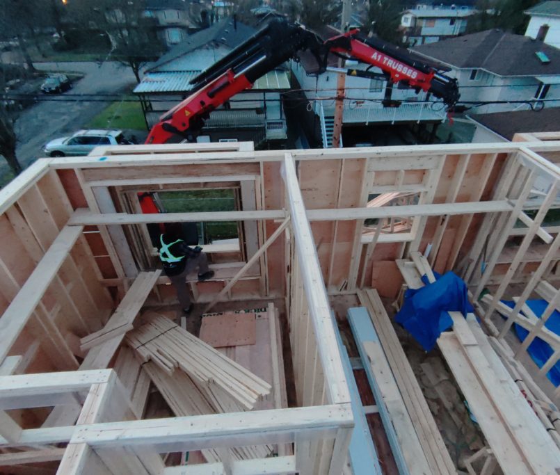rely construction laneway projects 7045 culloden street Laneway mid construction 15