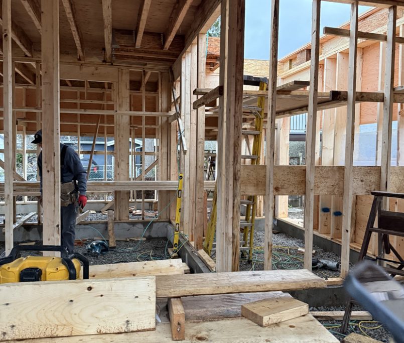 rely construction laneway projects 7045 culloden street Laneway mid construction 22