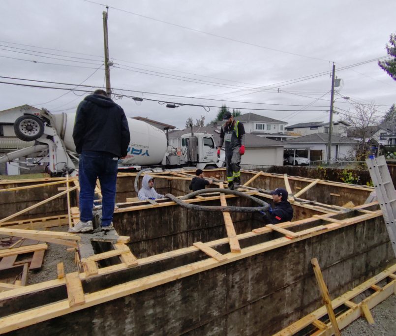 rely construction laneway projects 7045 culloden street Laneway mid construction 3