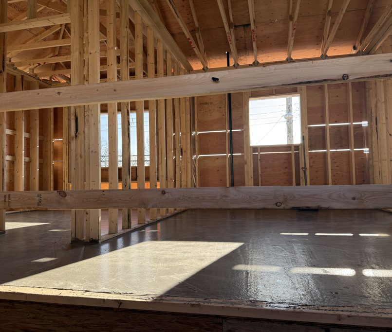 rely construction laneway projects 7045 culloden street Laneway mid construction 32