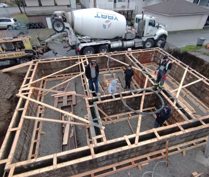 rely construction laneway projects 7045 culloden street Laneway mid construction 4